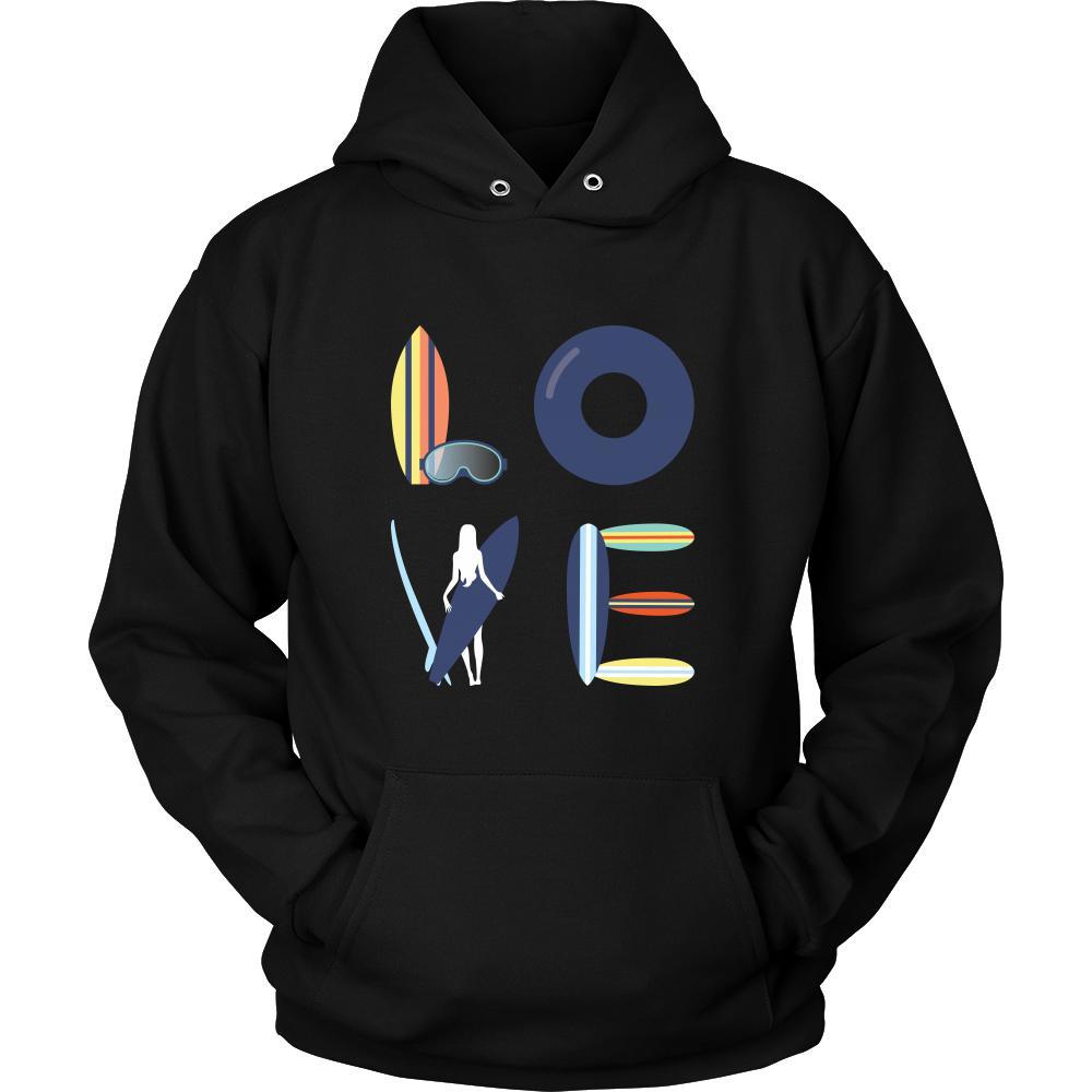 Surfing - LOVE Surfing - Surfer Hobby Shirt-T-shirt-Teelime | shirts-hoodies-mugs