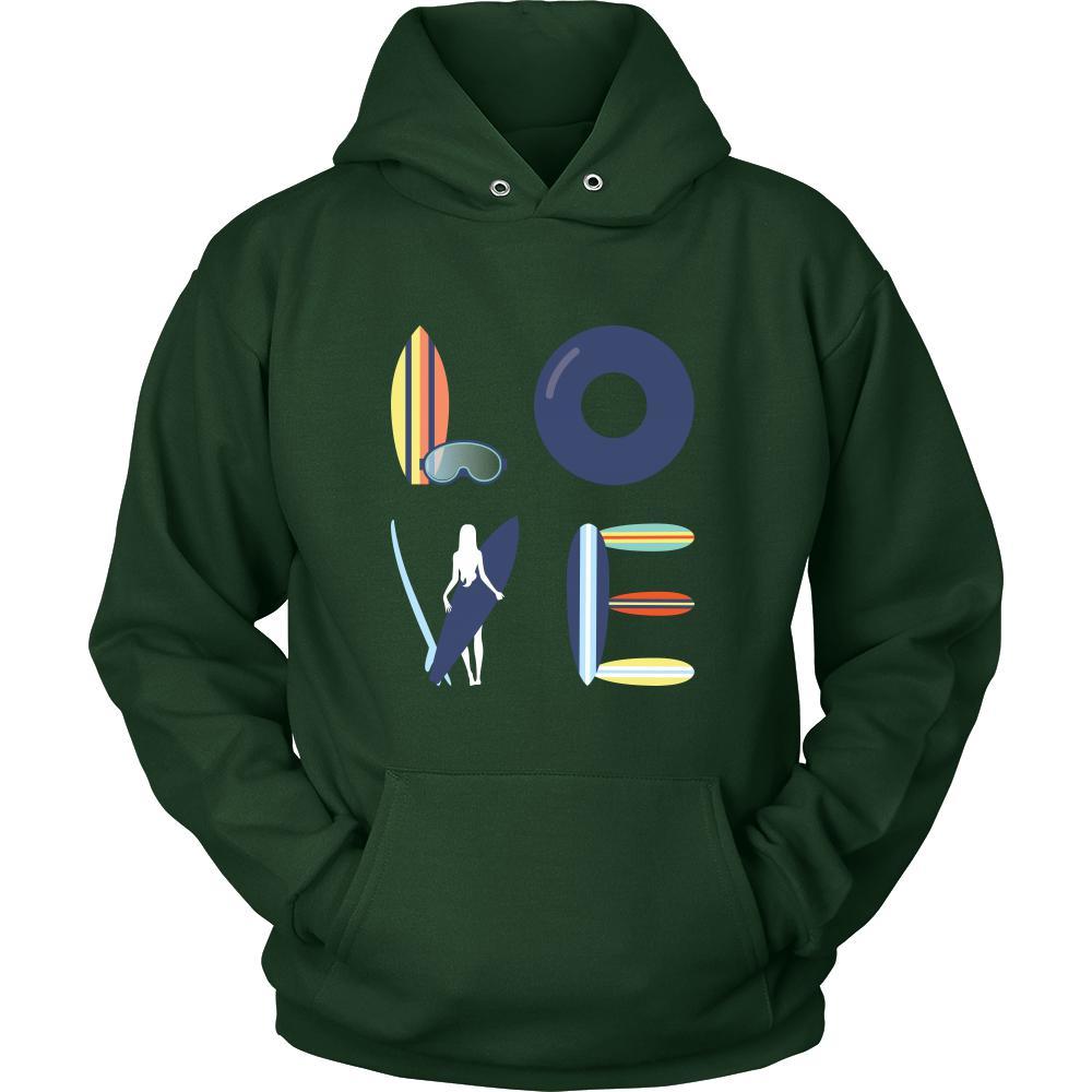 Surfing - LOVE Surfing - Surfer Hobby Shirt-T-shirt-Teelime | shirts-hoodies-mugs