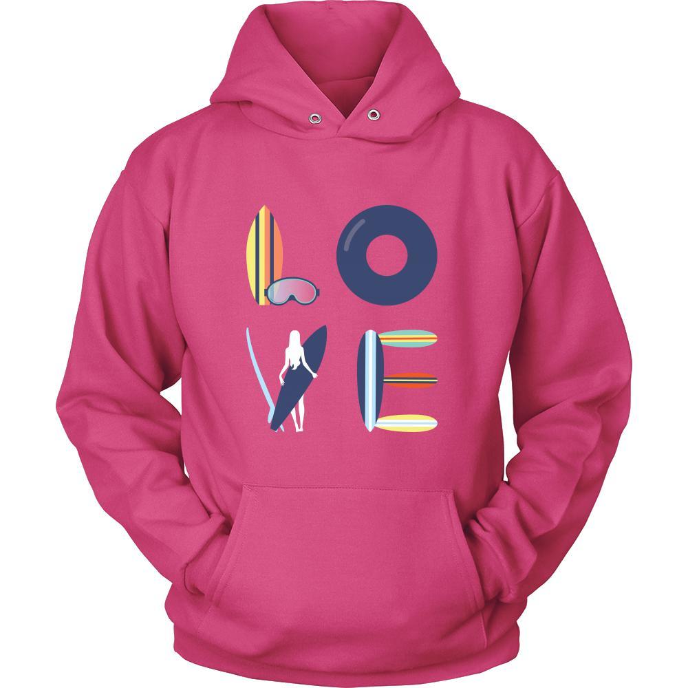 Surfing - LOVE Surfing - Surfer Hobby Shirt-T-shirt-Teelime | shirts-hoodies-mugs