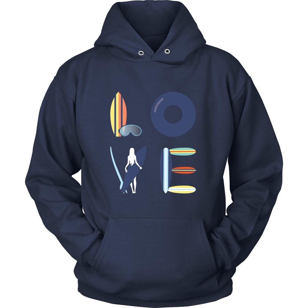Surfing - LOVE Surfing - Surfer Hobby Shirt-T-shirt-Teelime | shirts-hoodies-mugs