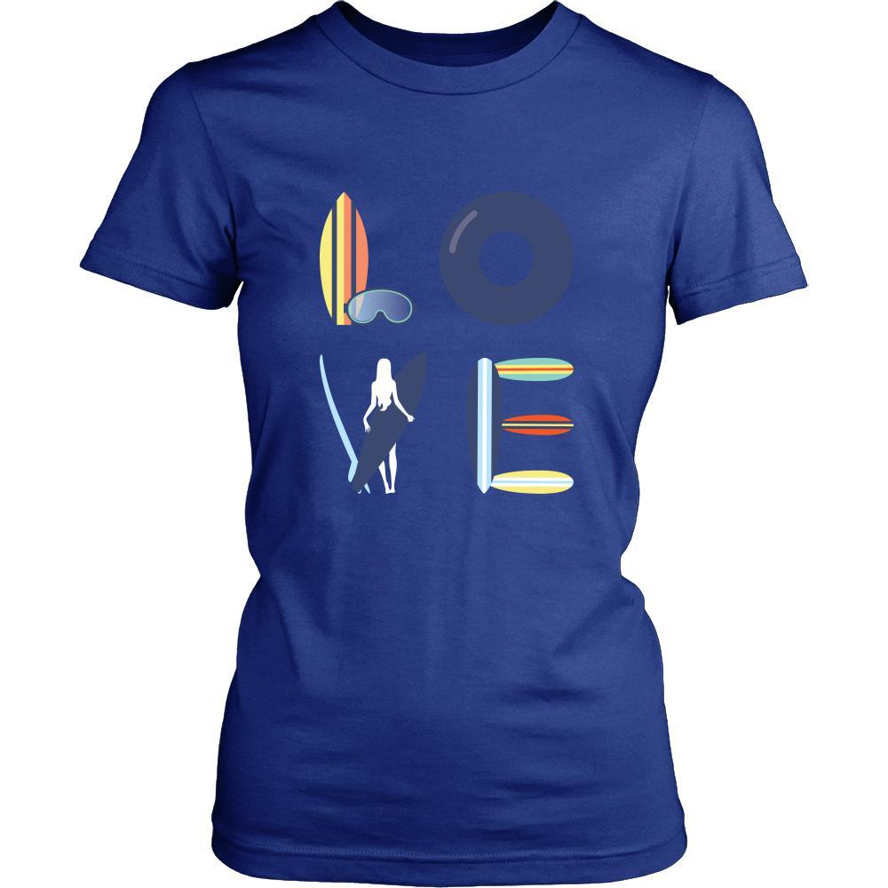 Surfing - LOVE Surfing - Surfer Hobby Shirt-T-shirt-Teelime | shirts-hoodies-mugs