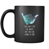 Surfing You can't stop the waves but you can learn to surf 11oz Black Mug-Drinkware-Teelime | shirts-hoodies-mugs