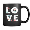 Surgeon / Nurse / Paramedic / Pediatrician / Podiatrist - LOVE Surgeon / Nurse / Paramedic / Pediatrician / Podiatrist - 11oz Black Mug-Drinkware-Teelime | shirts-hoodies-mugs