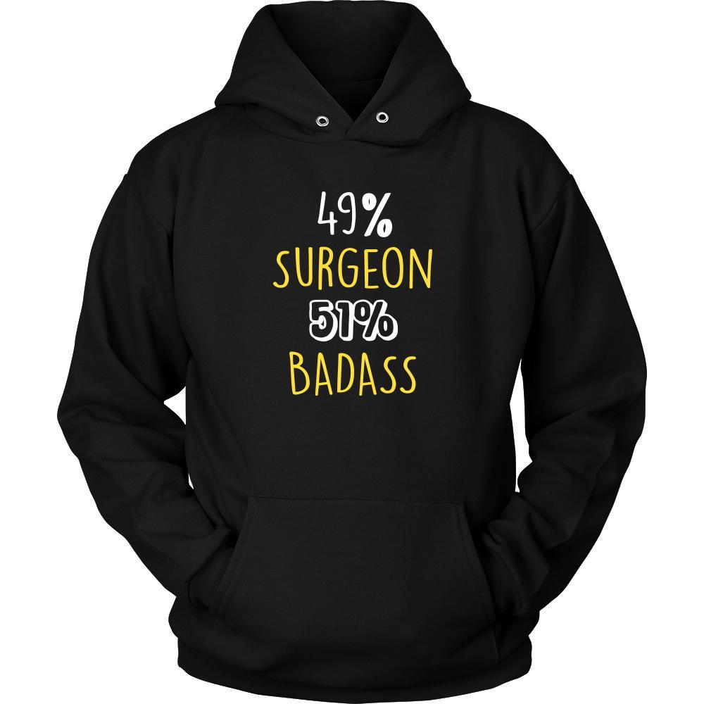 Surgeon Shirt - 49% Surgeon 51% Badass Profession-T-shirt-Teelime | shirts-hoodies-mugs