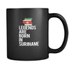 Suriname Legends are born in Suriname 11oz Black Mug-Drinkware-Teelime | shirts-hoodies-mugs