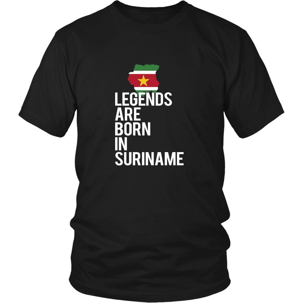Suriname Shirt - Legends are born in Suriname - National Heritage Gift-T-shirt-Teelime | shirts-hoodies-mugs