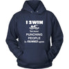 Swimming - I swim because punching people is frowned upon - Swimmer Hobby Shirt-T-shirt-Teelime | shirts-hoodies-mugs