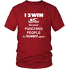 Swimming - I swim because punching people is frowned upon - Swimmer Hobby Shirt-T-shirt-Teelime | shirts-hoodies-mugs