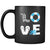 Swimming - LOVE Swimming  - 11oz Black Mug