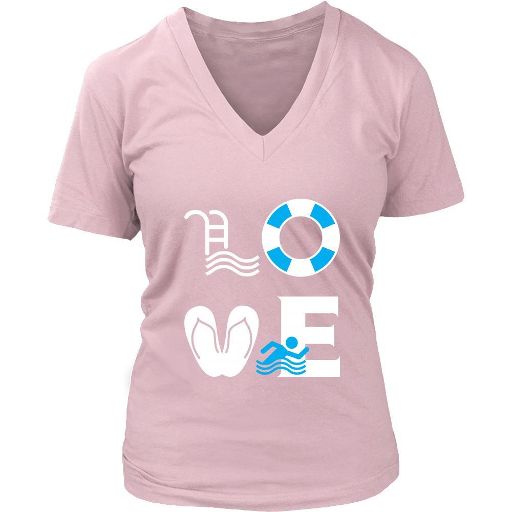 Swimming - LOVE Swimming - Swimmer Hobby Shirt-T-shirt-Teelime | shirts-hoodies-mugs