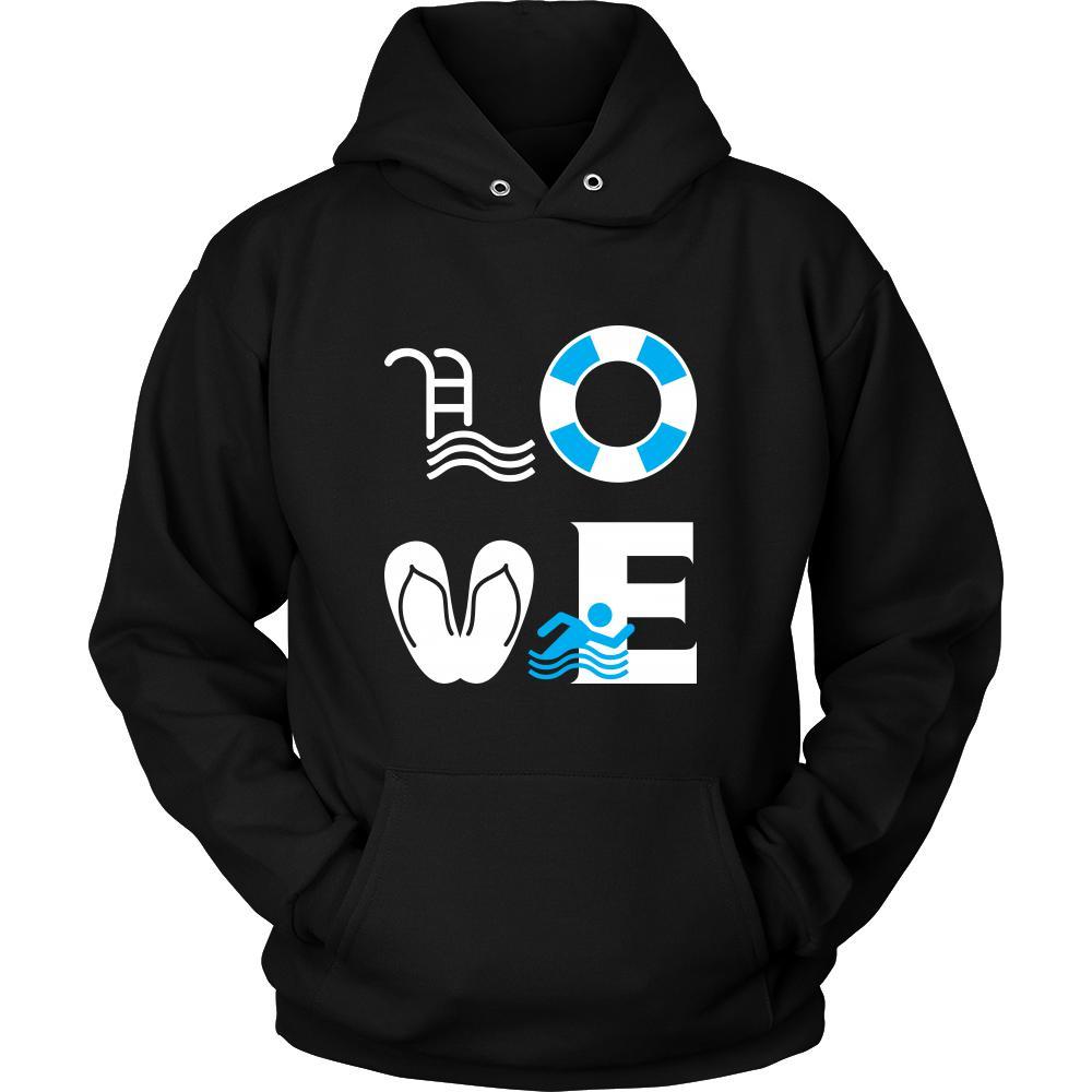 Swimming - LOVE Swimming - Swimmer Hobby Shirt-T-shirt-Teelime | shirts-hoodies-mugs