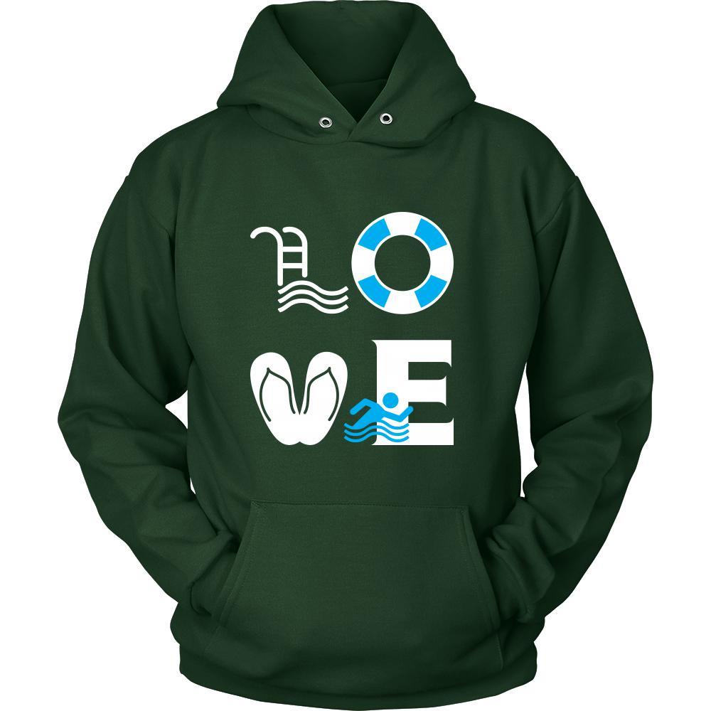 Swimming - LOVE Swimming - Swimmer Hobby Shirt-T-shirt-Teelime | shirts-hoodies-mugs