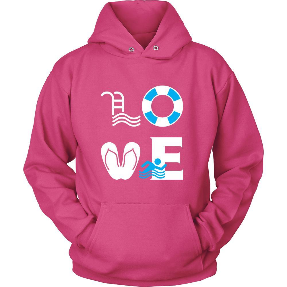 Swimming - LOVE Swimming - Swimmer Hobby Shirt-T-shirt-Teelime | shirts-hoodies-mugs