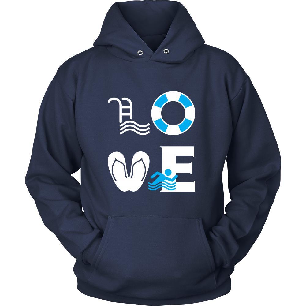 Swimming - LOVE Swimming - Swimmer Hobby Shirt-T-shirt-Teelime | shirts-hoodies-mugs