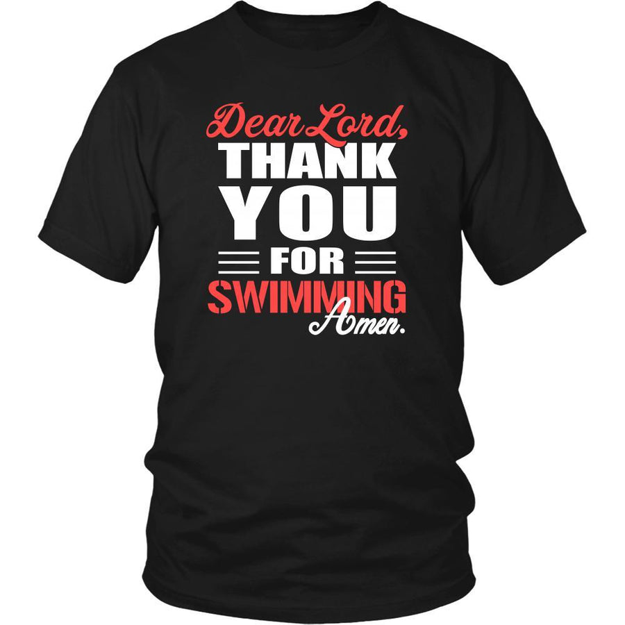 Swimming Shirt - Dear Lord, thank you for Swimming Amen- Hobby-T-shirt-Teelime | shirts-hoodies-mugs