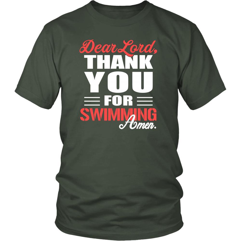Swimming Shirt - Dear Lord, thank you for Swimming Amen- Hobby-T-shirt-Teelime | shirts-hoodies-mugs