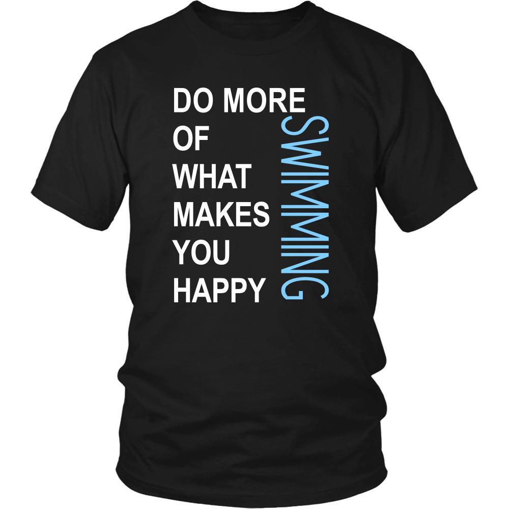 Swimming Shirt - Do more of what makes you happy Swimming- Hobby Gift-T-shirt-Teelime | shirts-hoodies-mugs