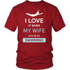 Swimming Shirt - I love it when my wife lets me go Swimming - Hobby Gift-T-shirt-Teelime | shirts-hoodies-mugs