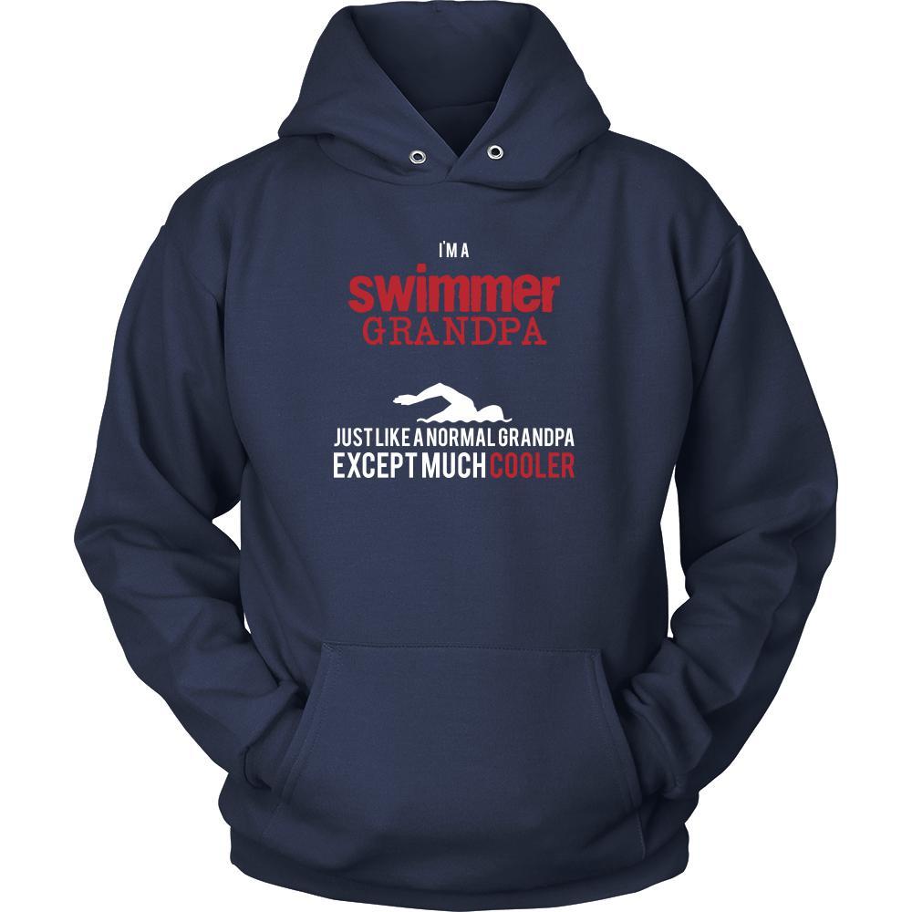 Swimming Shirt - I'm a swimmer grandpa just like a normal grandpa except much cooler Grandfather Hobby Gift-T-shirt-Teelime | shirts-hoodies-mugs