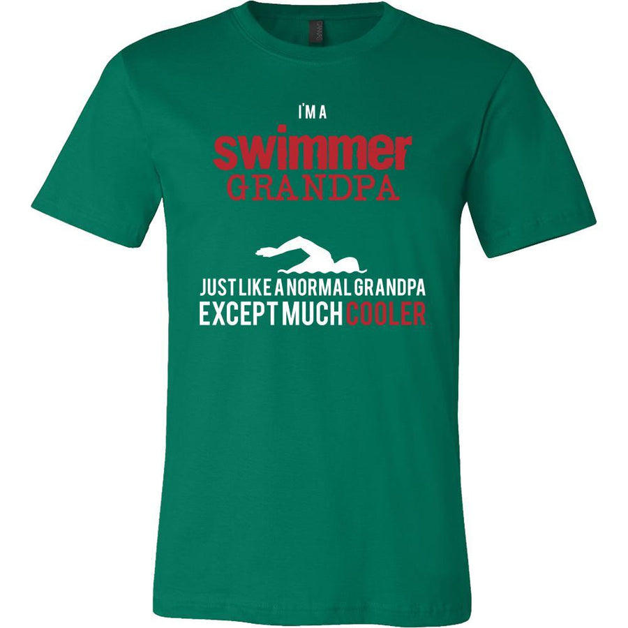 Swimming Shirt - I'm a swimmer grandpa just like a normal grandpa except much cooler Grandfather Hobby Gift-T-shirt-Teelime | shirts-hoodies-mugs