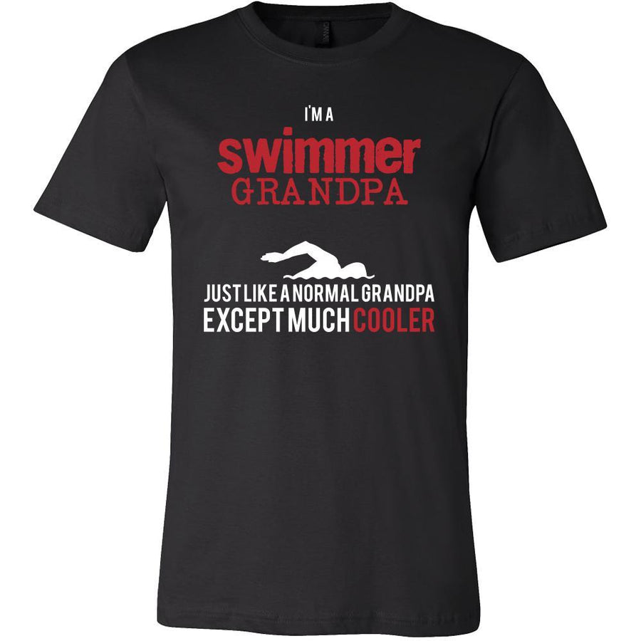 Swimming Shirt - I'm a swimmer grandpa just like a normal grandpa except much cooler Grandfather Hobby Gift-T-shirt-Teelime | shirts-hoodies-mugs