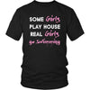 Swimming Shirt - Some girls play house real girls go Swimming- Hobby Lady-T-shirt-Teelime | shirts-hoodies-mugs