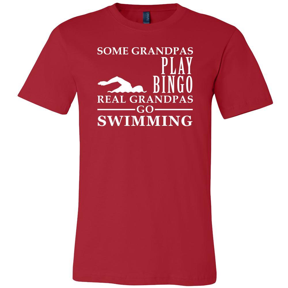Swimming Shirt Some Grandpas play bingo, real Grandpas go Swimming Family Hobby-T-shirt-Teelime | shirts-hoodies-mugs