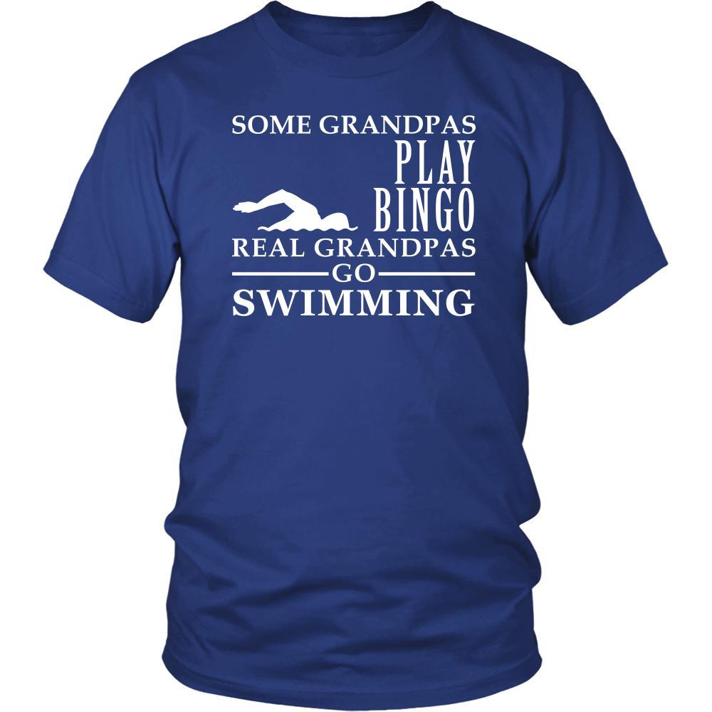 Swimming Shirt Some Grandpas play bingo, real Grandpas go Swimming Family Hobby-T-shirt-Teelime | shirts-hoodies-mugs