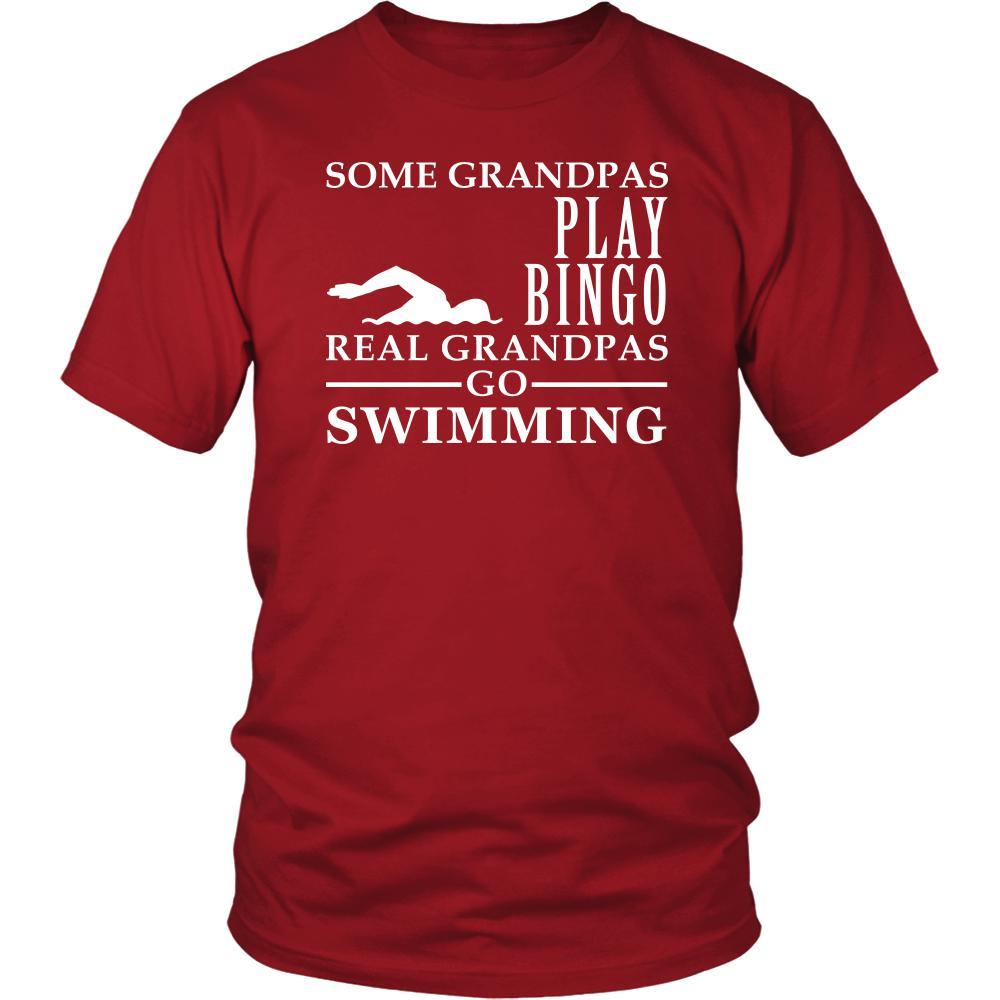 Swimming Shirt Some Grandpas play bingo, real Grandpas go Swimming Family Hobby-T-shirt-Teelime | shirts-hoodies-mugs