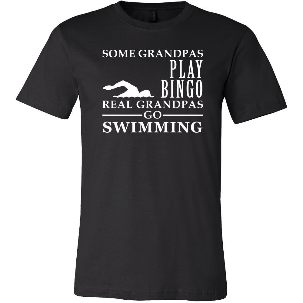Swimming Shirt Some Grandpas play bingo, real Grandpas go Swimming Family Hobby-T-shirt-Teelime | shirts-hoodies-mugs