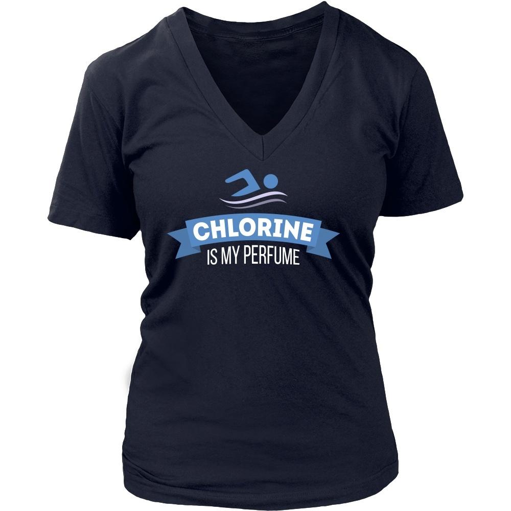 Swimming T Shirt - Chlorine is my perfume-T-shirt-Teelime | shirts-hoodies-mugs