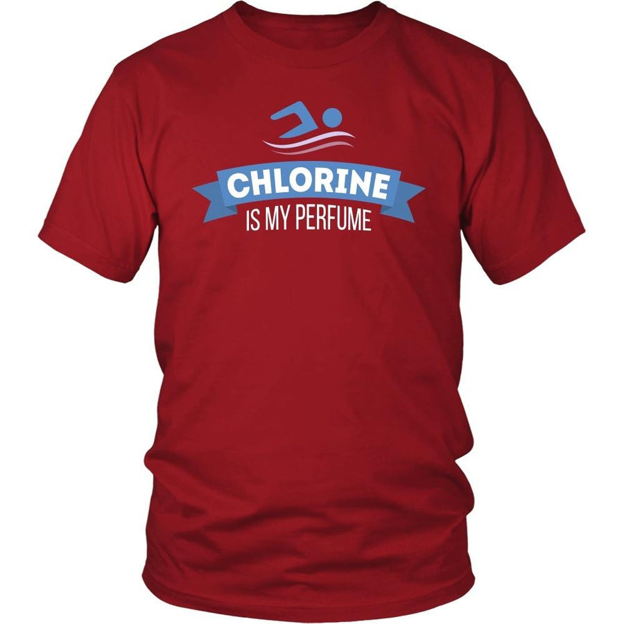 Swimming T Shirt - Chlorine is my perfume-T-shirt-Teelime | shirts-hoodies-mugs