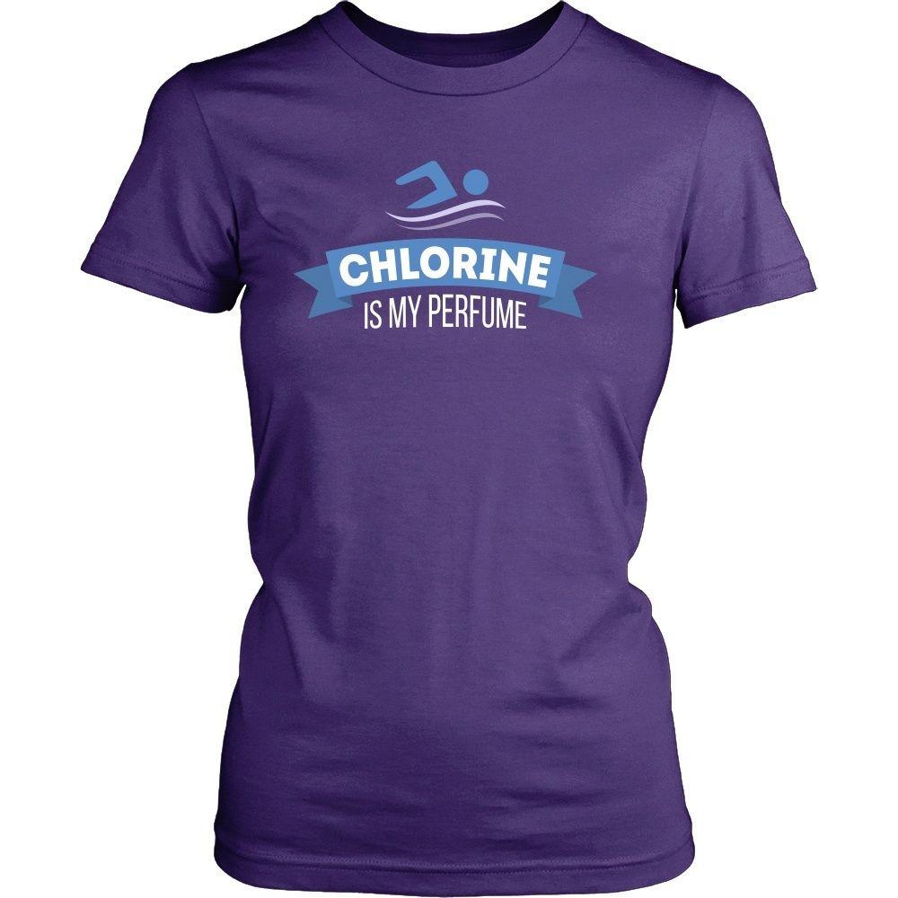 Swimming T Shirt - Chlorine is my perfume-T-shirt-Teelime | shirts-hoodies-mugs