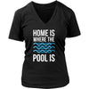 Swimming T Shirt - Home is where the pool is-T-shirt-Teelime | shirts-hoodies-mugs