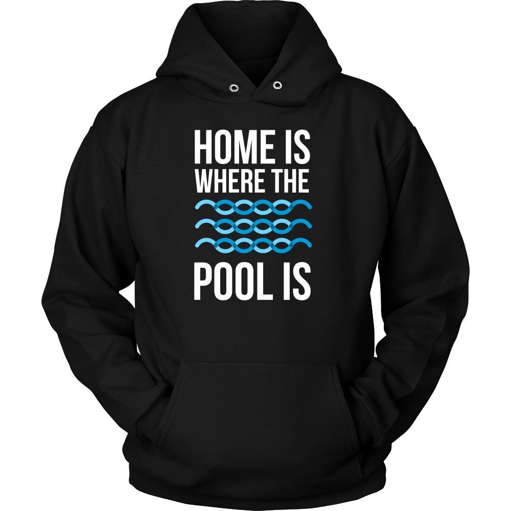 Swimming T Shirt - Home is where the pool is-T-shirt-Teelime | shirts-hoodies-mugs