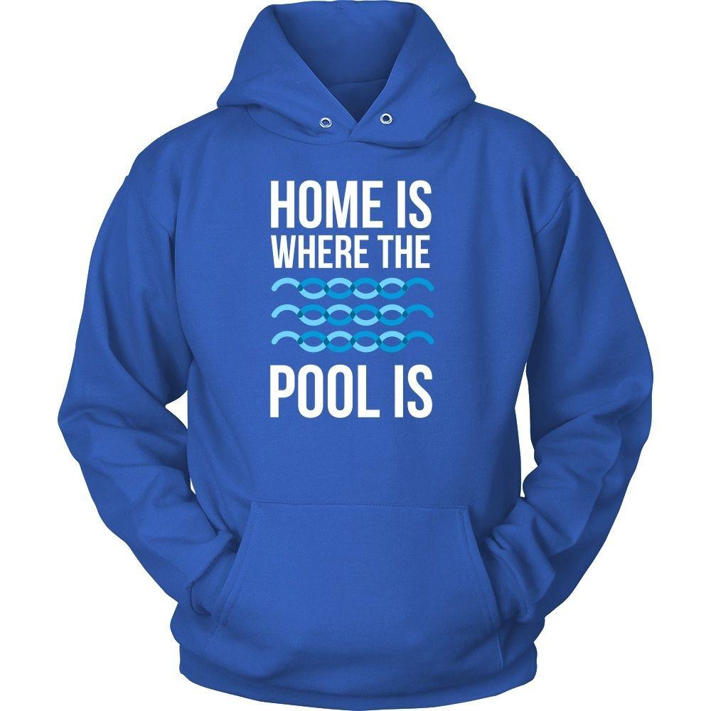 Swimming T Shirt - Home is where the pool is-T-shirt-Teelime | shirts-hoodies-mugs