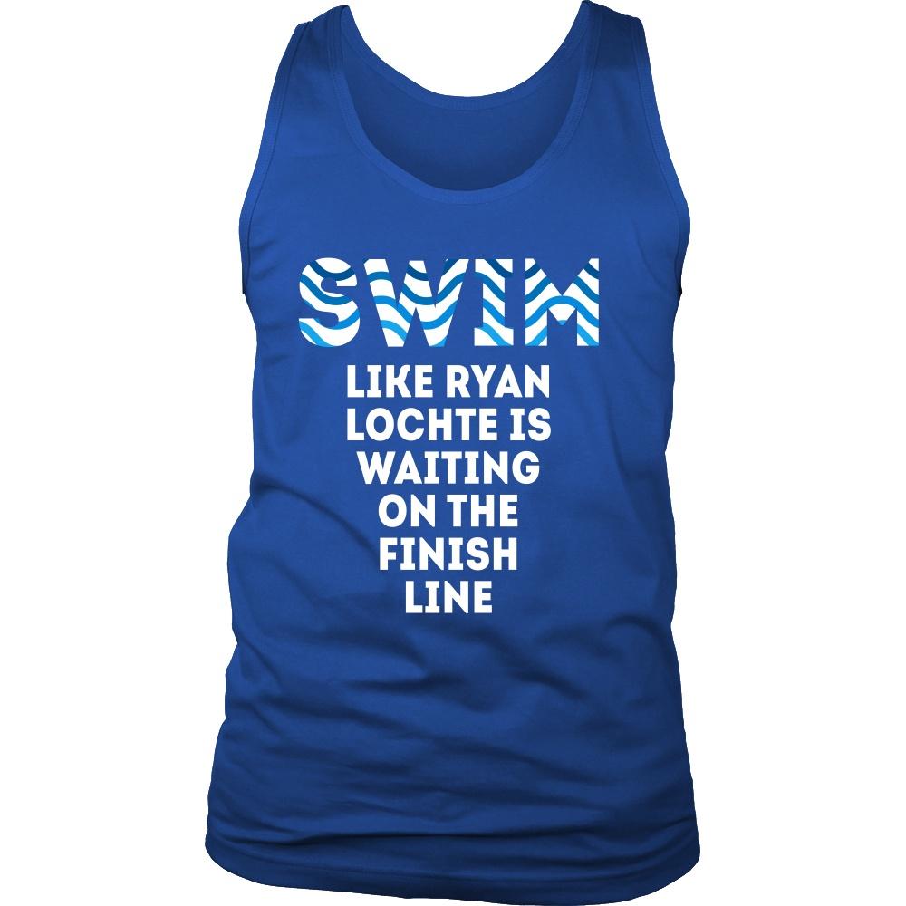 Swimming Tank Top - Swim like Ryan Lochte is waiting on the finish line-T-shirt-Teelime | shirts-hoodies-mugs