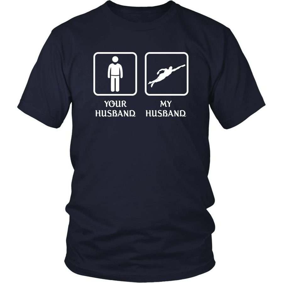 Swimming - Your husband My husband - Mother's Day Hobby Shirt-T-shirt-Teelime | shirts-hoodies-mugs