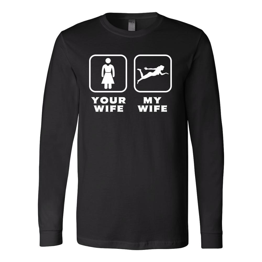 Swimming - Your wife My wife - Father's Day Hobby Shirt-T-shirt-Teelime | shirts-hoodies-mugs