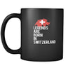 Switzerland Legends are born in Switzerland 11oz Black Mug-Drinkware-Teelime | shirts-hoodies-mugs
