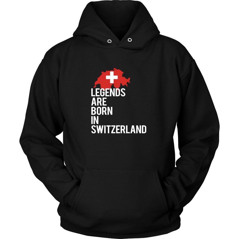Switzerland Shirt - Legends are born in Switzerland - National Heritage Gift-T-shirt-Teelime | shirts-hoodies-mugs