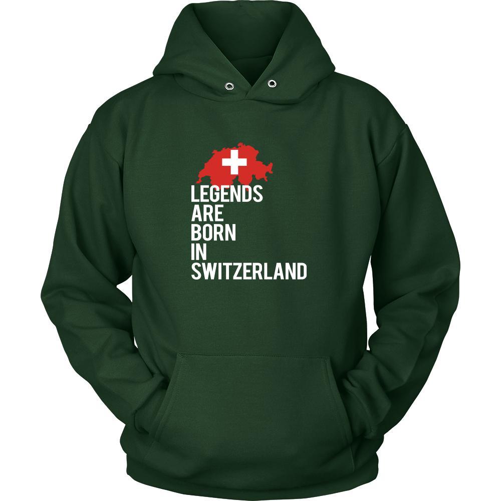 Switzerland Shirt - Legends are born in Switzerland - National Heritage Gift-T-shirt-Teelime | shirts-hoodies-mugs