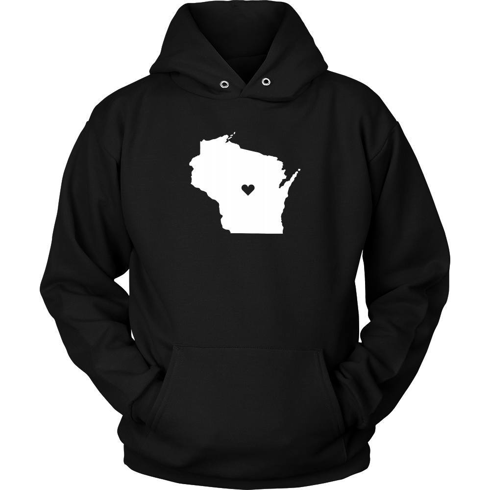 T Shirt - Wisconsin Love State-T-shirt-Teelime | shirts-hoodies-mugs