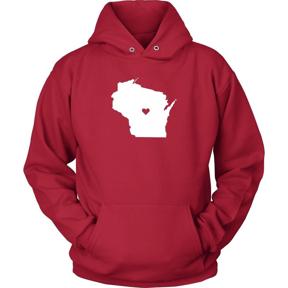 T Shirt - Wisconsin Love State-T-shirt-Teelime | shirts-hoodies-mugs