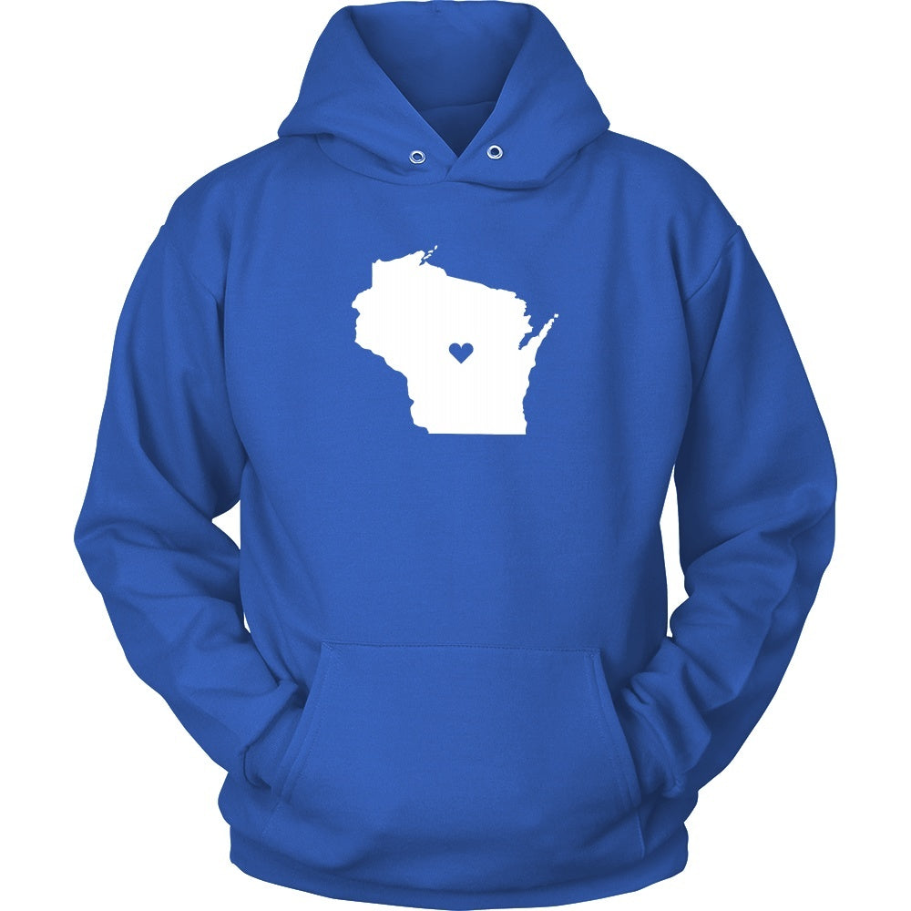 T Shirt - Wisconsin Love State-T-shirt-Teelime | shirts-hoodies-mugs