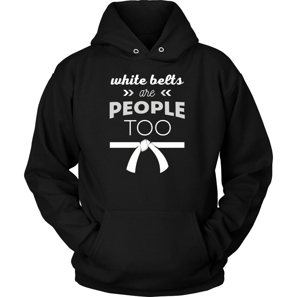 Taekwondo T Shirt White - belts are people too-T-shirt-Teelime | shirts-hoodies-mugs