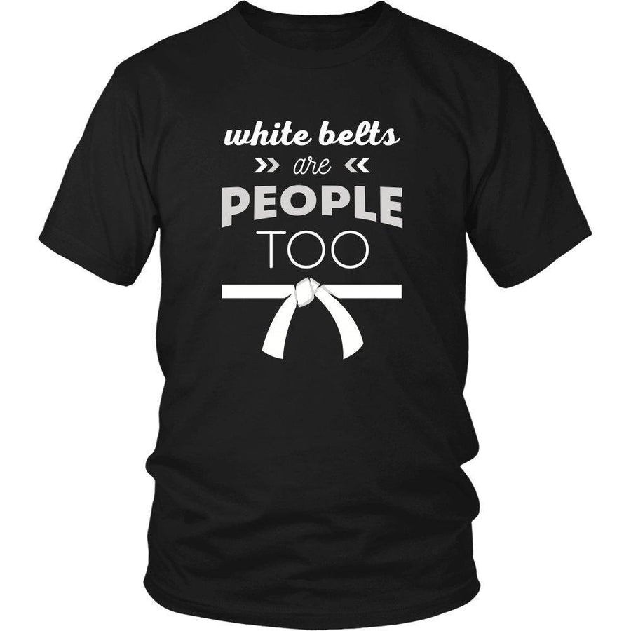 Taekwondo T Shirt White - belts are people too-T-shirt-Teelime | shirts-hoodies-mugs