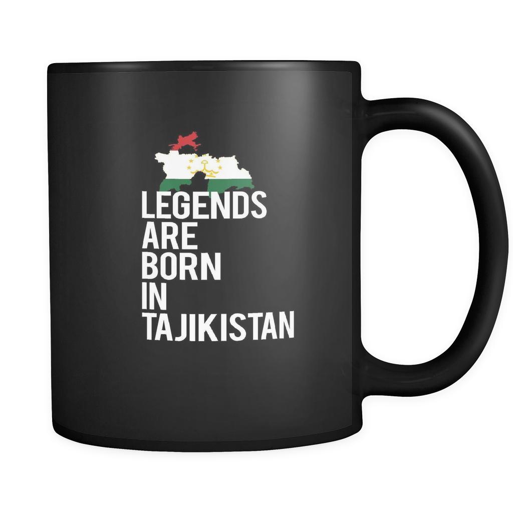 Tajikistan Legends are born in Tajikistan 11oz Black Mug-Drinkware-Teelime | shirts-hoodies-mugs