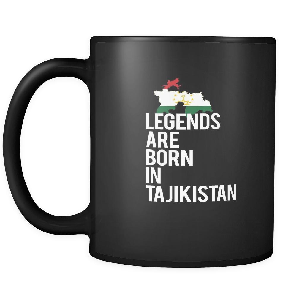Tajikistan Legends are born in Tajikistan 11oz Black Mug-Drinkware-Teelime | shirts-hoodies-mugs