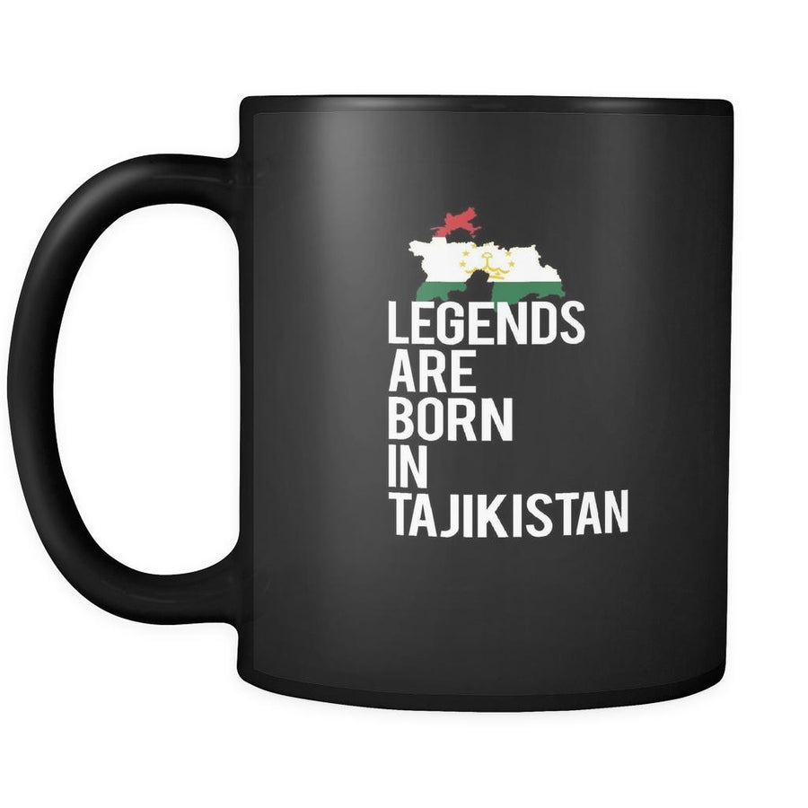 Tajikistan Legends are born in Tajikistan 11oz Black Mug-Drinkware-Teelime | shirts-hoodies-mugs